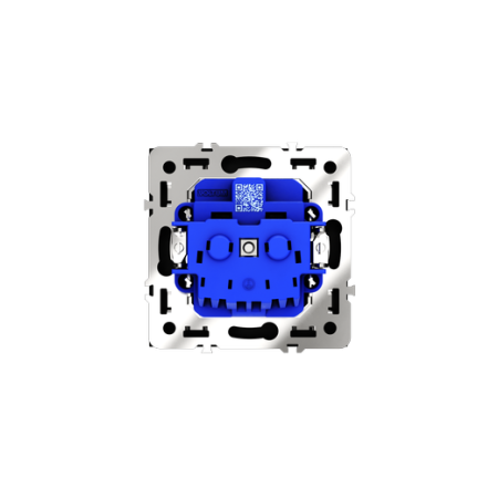 Розетка встраиваемая Voltum S70 с заземлением 16А, (черный матовый)