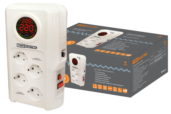 Стабилизатор напряжения СБР1-1-1,5 кВА электронный бытовой TDM Стабилизатор напряжения СБР1-1-1,5 кВА электронный бытовой TDM