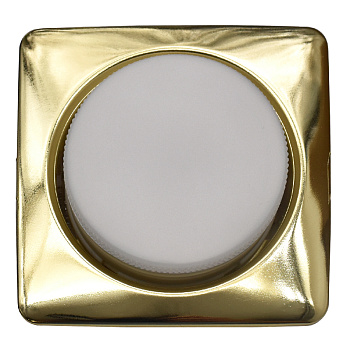 Светильник встраиваемый GCL-GX53-H38-G ЗОЛОТО КВАДРАТ ОБЪЕМНЫЙ General