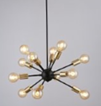 Подвесной светильник 12*E27 7Вт Черный IP20 Jackson T546PL-12B Maytoni