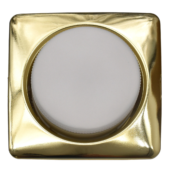 Светильник встраиваемый GCL-GX53-H38-G ЗОЛОТО КВАДРАТ ОБЪЕМНЫЙ General