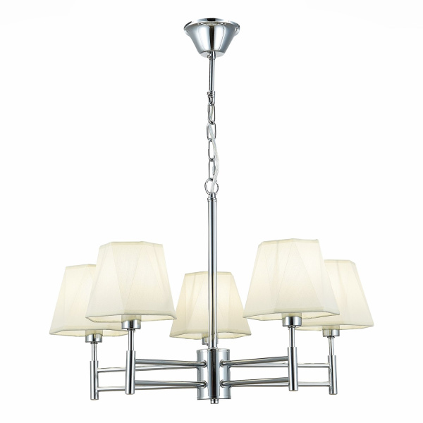 Люстра подвесная Хром/Белый E14 5*40Вт SLE105403-05 EVOLUCE