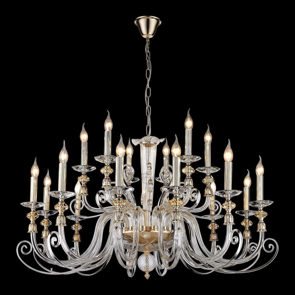 Люстра подвесная Золото, Прозрачный E14 18*40Вт WE174.18.303 WERTMARK