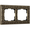 Antik Рамка горизонт/вертик 2 пост . бронза IP20 Werkel