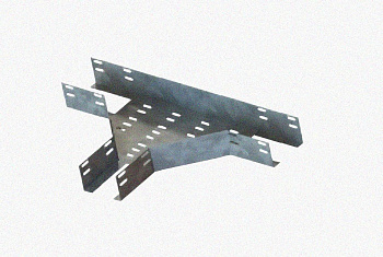 Лоток тройниковый перфорированный ОТ 100х80 УХЛ1, оцинкованный лист S1,0