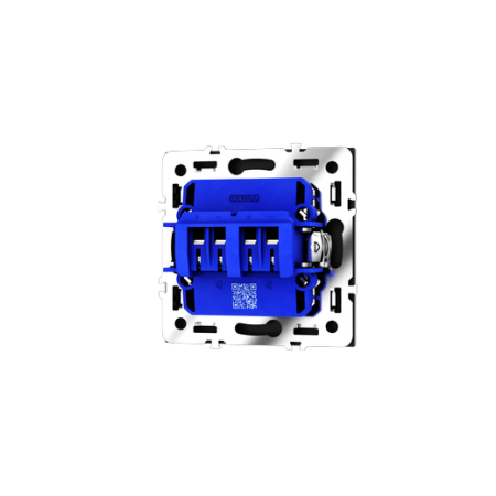 Розетка акустическая встраиваемая Voltum S70 4-местная, (черный матовый)