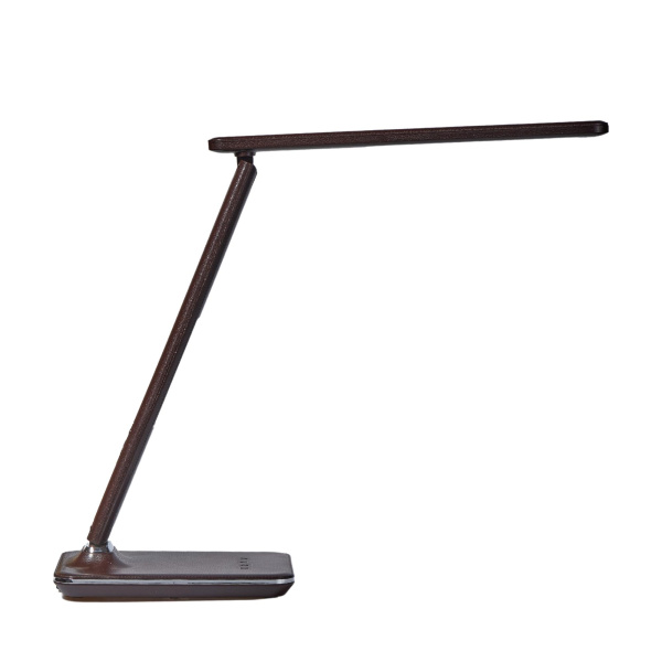 Светильник настольный 9 Вт c часами, календарем, термометром. TLD-551 Brown-LED-450Lm-3000-6000K-Dimmer-USB Uniel