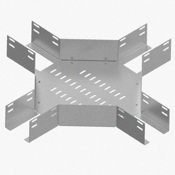 Лоток крестообразный перфорированный КМ 300х65 УТ1,5, оцинкованный лист S1,5