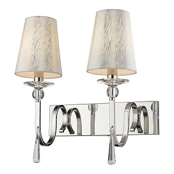 Бра Никель/Белый, Серебристый E14 2*40Вт WE368.02.101 WERTMARK