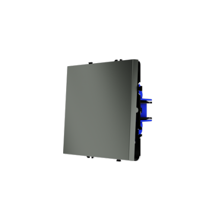 Выключатель с самовозвратом встраиваемый Voltum S70 одноклавишный 10А, (титан)