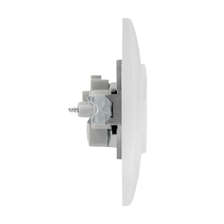 Валенсия Розетка 1-местная б/з 10А белая с защ, штор, EKF