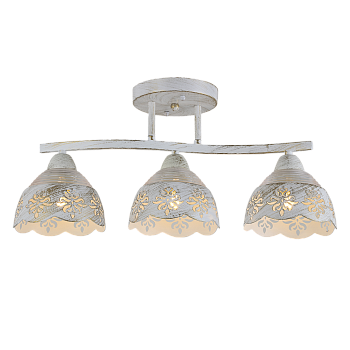 Люста потолочная RAVENNA Е27 60W белый, золото, платина Ritter