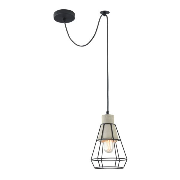 Подвесной светильник 1*E27 60Вт Черный IP20 Gosford T436-PL-01-GR Maytoni