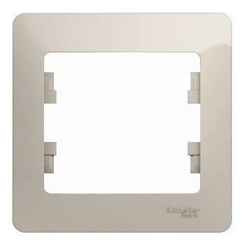 GLOSSA рамка 1-постовая молочный Systeme Electric