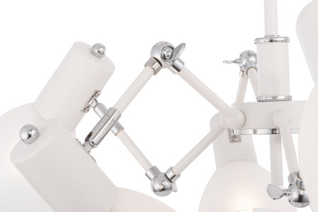 Люстра 8*E14 40Вт Белый и Хром IP20 Avery FR5080PL-08W Freya