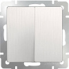 Встраиваемые механизмы Выключатель СУ 2 кл. проходной 10А перламутр рифленый IP20 Werkel