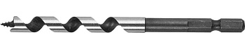 Сверло по дереву, спираль Левиса, шестигранный хвостовик 1/4", Эксперт 29483-120-08, d=8х120мм ЗУБР