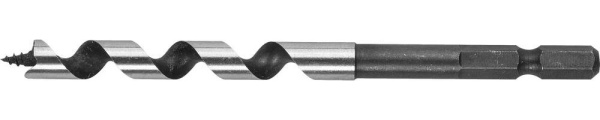 Сверло по дереву, спираль Левиса, шестигранный хвостовик 1/4", Эксперт 29483-120-08, d=8х120мм ЗУБР
