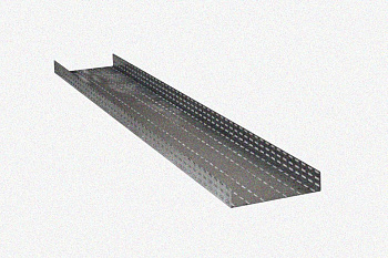 Лоток глухой ЛМГ 400х150х3000 УХЛ1, оцинкованный лист, S1,5