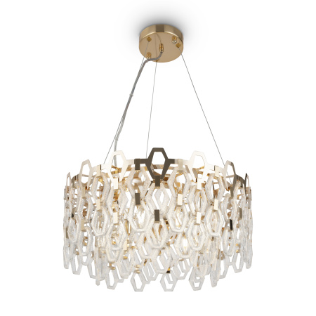 Подвесной светильник 9*E14 40Вт Золото IP20 Tissage MOD490PL-09G Maytoni