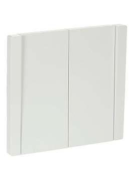 FORTE&PIANO Выключатель 2-клавишный проходной 10А FP207 белый IEK