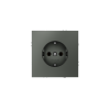 Розетка встраиваемая Voltum S70 с заземлением 16А, (титан)