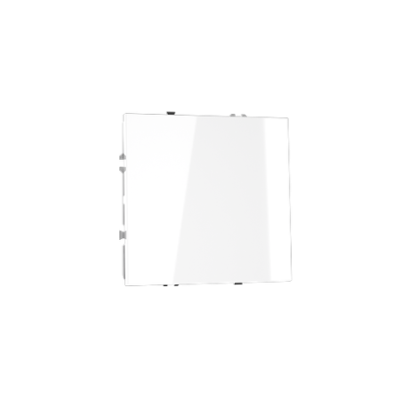 Проходной переключатель встраиваемый Voltum S70 одноклавишный 10А, (белый глянцевый)