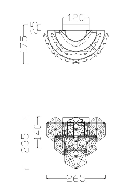 Настенный светильник (бра) 2*E14 60Вт Хром IP20 Molly FR1004WL-02CH Freya