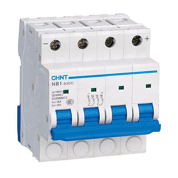 Выключатель автоматический ВА МОД NB1-63DC 4П 50А 6кА С 1000В DC CHINT