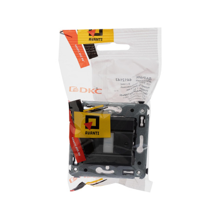 Датчик движения в стену, "Avanti", "Черный матовый" DKC