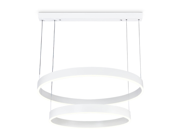 Светильник светодиодный подвесной с пультом FA6615/2 WH белый 119W D600/800*750 (ПДУ РАДИО 2.4G) Ambrella Light