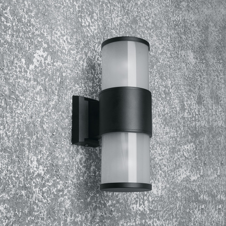 Светильник садово-парковый Feron DH0903,на стену вверх/вниз, E27 230V, черный