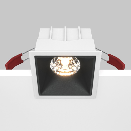 Встраиваемый светильник LED 15Вт Бело-черный IP20 Downlight DL043-01-15W3K-D-SQ-WB Technical Maytoni