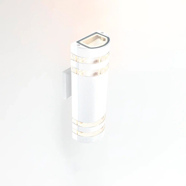 Фасадный светильник General GWL-2MR16-GU10-R-IP65 Белый с двойным боковым рассеивателем Потис General