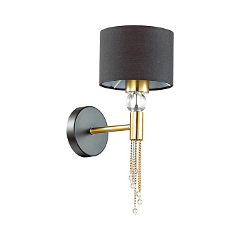 Бра E27 60W 220V SANTIAGO античная латунь,черный LUMION