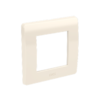 Рамка на 2 модуля (одноместная), слоновая кость, RAL9001 DKC