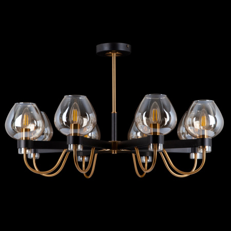 Люстра 8*E14 60Вт Черный IP20 Tara FR5028PL-08B Freya