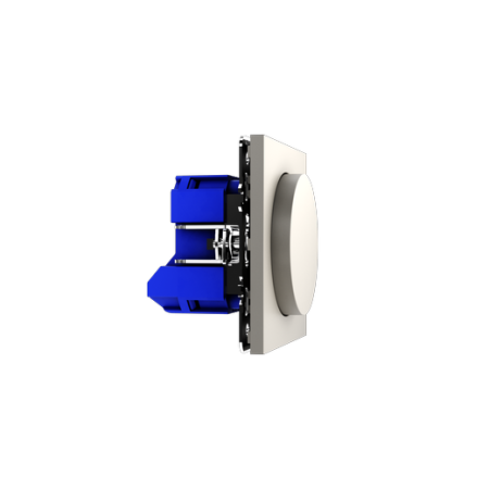 Светорегулятор встраиваемый Voltum S70 поворотно-нажимной 600 Вт, (кашемир)