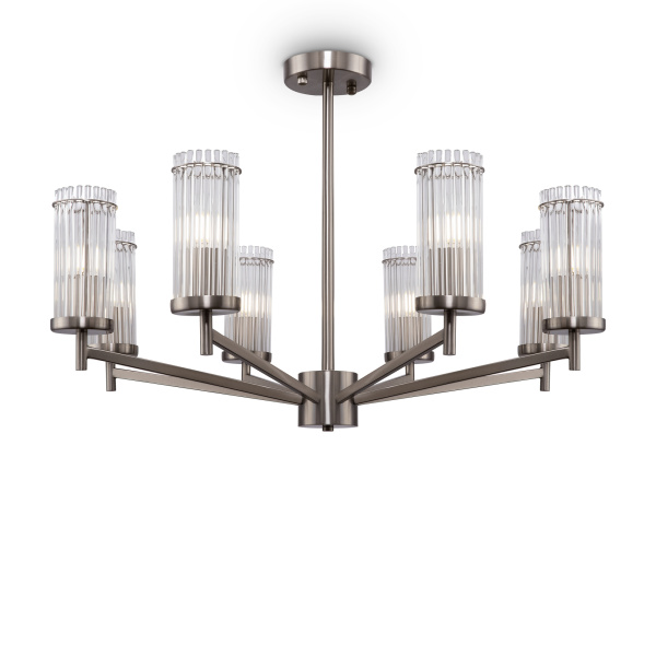 Люстра 8*E14 60Вт Никель IP20 Manisa FR5036PL-08N Freya