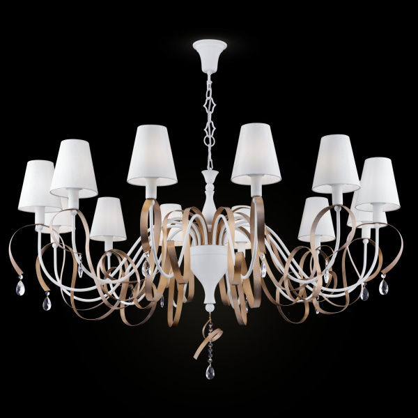 Люстра 12*E14 40Вт Белый с Золотом IP20 Intreccio ARM010-12-W Maytoni