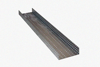 Лоток перфорированный ЛМ 300х80х3000 УТ1,5, оцинкованный лист S1,0