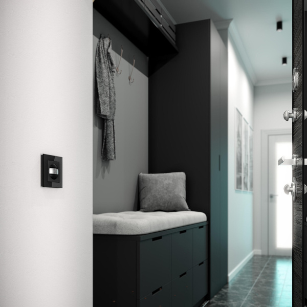 Датчик движения (черный) СУ IP20 Werkel