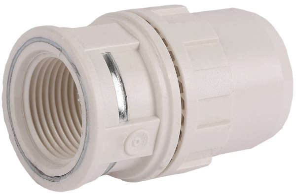 Муфта "ШиреФит" соединительная, "штуцер с гайкой - внутренняя резьба", 32мм-1" ЗУБР