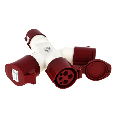 Розетка трехлучевая 1013-4h 2Р+РЕ 16А 110В IP44 PROxima EKF