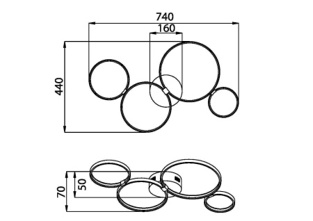 Потолочный светильник LED 39Вт Белый IP20 Olympia MOD448CL-L35WK Maytoni