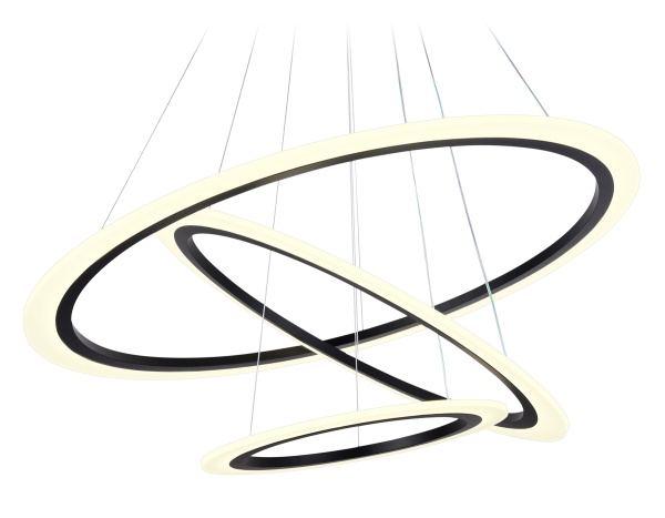 Светильник потолочный светодиодный с пультом FA4361/3 BK черный 145W 3000K/4200K/6400K D770*800 (ПДУ РАДИО 2.4G) Ambrella Light