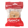 Минск Розетка TV 1-местная ОП 75Ом 5-862МГц светлое дерево EKF