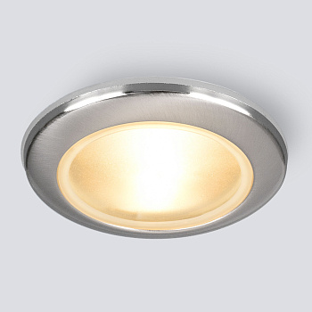 Влагозащищенный точечный светильник 1*G5.3 хром IP44 (a031495) Elektrostandard