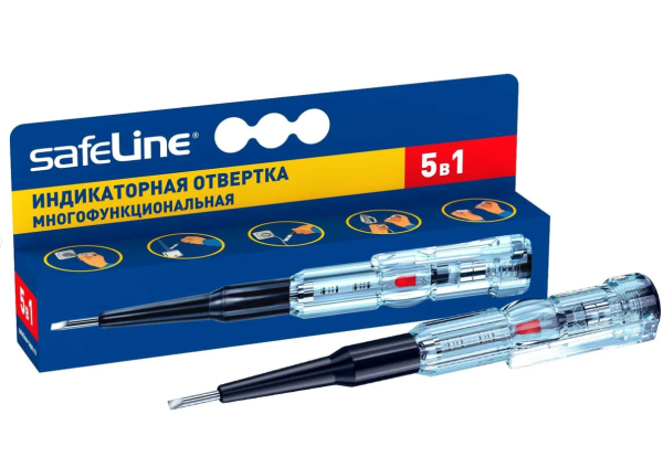 Отвертка индикаторная , многофункциональная 5 в 1 SafeLine