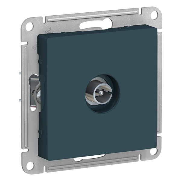 ATLASDESIGN Механизм розетки без лицевой панели СУ TV АНТЕННА коннектор . изумруд IP20 Schneider Electric